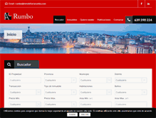 Tablet Screenshot of inmobiliariarumbo.com